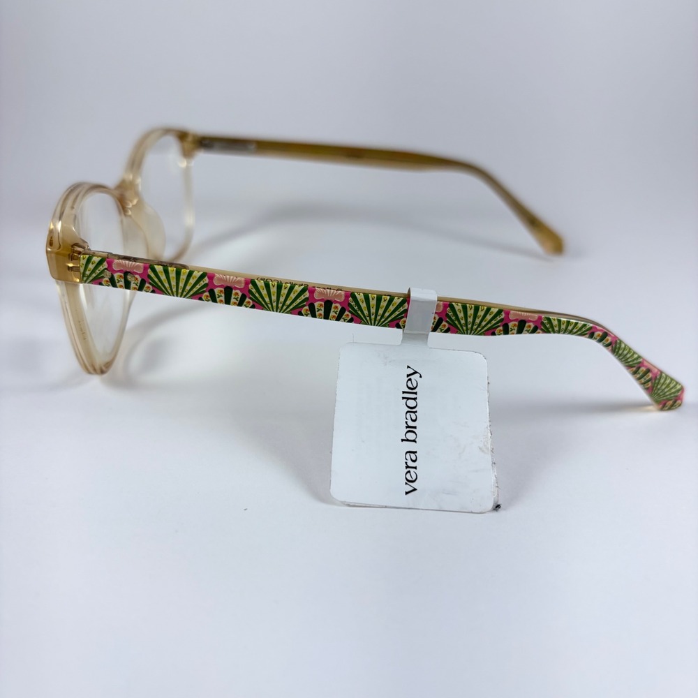 Vera Bradley Skeena Blue Light Readers +2.25 Cottage Shells Cat Eye Glasses NEW - Picture 3 of 7